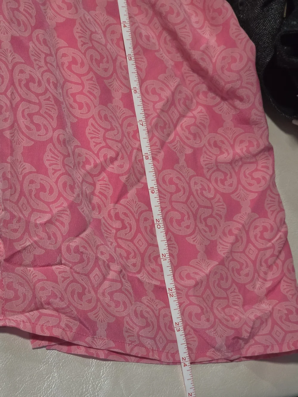 Lilly Pulitzer Pink Patterned Boatneck Puff 3/4 Sleeve Blouse Women's Size 2